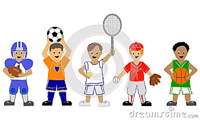 Sports Boys Stock Photo