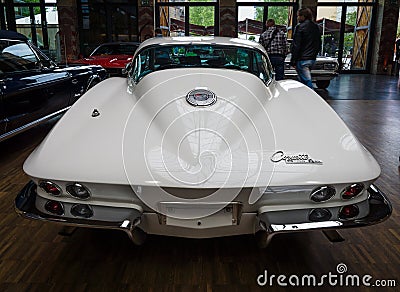 Sports car Chevrolet Corvette (C2) Sting Ray Coupe Editorial Stock Photo