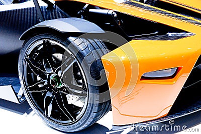 Sports car detail Stock Photo