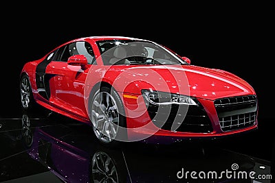 Sports Car Isolated Stock Photo