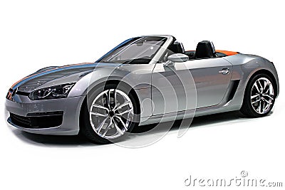 Sports Car Isolated Stock Photo