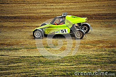 Sports car racing autocross Editorial Stock Photo