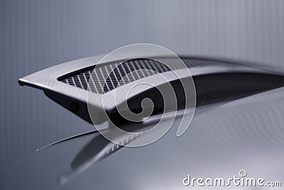 Sports car spoiler Stock Photo