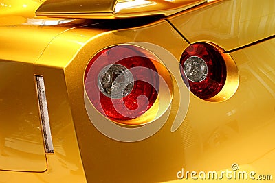 GT-R Sports Car Tail Lamp Stock Photo