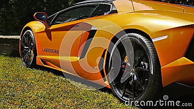 Sports Cars, Super-cars, Lamborghini Aventador Editorial Stock Photo