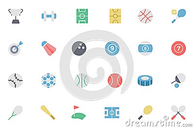 Sports Colored Vector Icon 1 Stock Photo