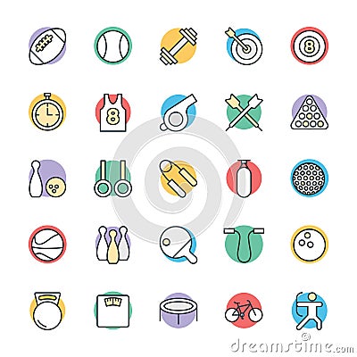 Sports Cool Vector Icons 1 Stock Photo