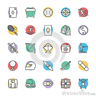 Sports Cool Vector Icons 3 Stock Photo