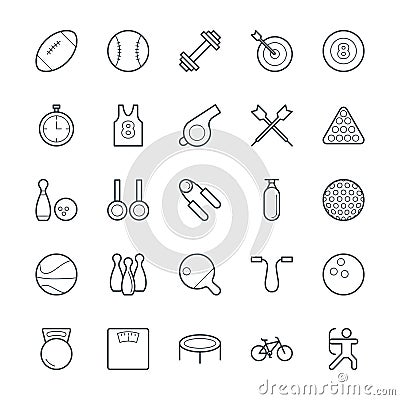 Sports Cool Vector Icons 1 Stock Photo