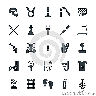 Sports Cool Vector Icons 4 Stock Photo