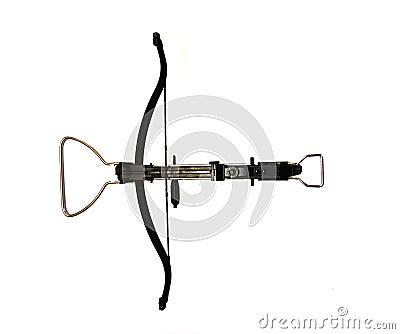 Sports black crossbow on a white background Stock Photo