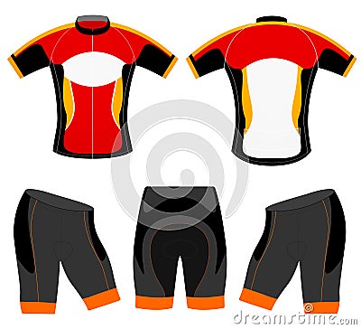 Sports cycling vest Vector Illustration