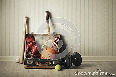 Sports equipment Stock Photo