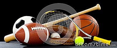 Sports Equipment Stock Photo