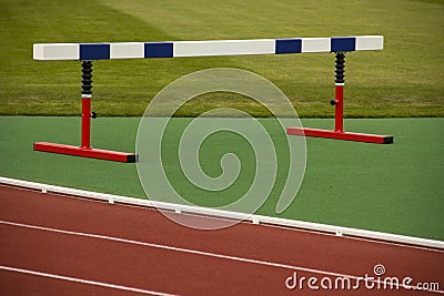 Sports equipment barrier Stock Photo