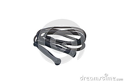 Sports equipment, jump ropes, close-up, on a white background Stock Photo