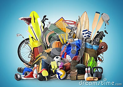 Sports equipment Stock Photo