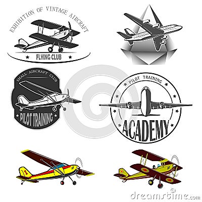 .Sports, excitement and travel around the world in flight. Vector Illustration