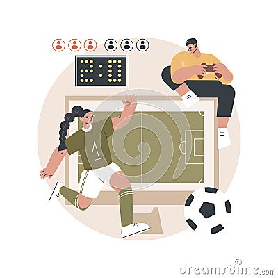 Sports games abstract concept vector illustration. Vector Illustration