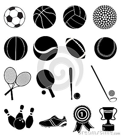 Sports icons set Vector Illustration