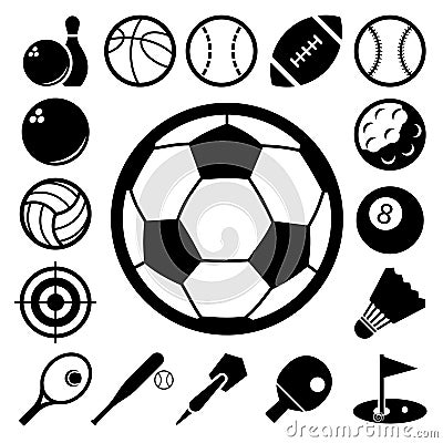 Sports Icons Set. Royalty Free Stock Photography - Image: 32545787