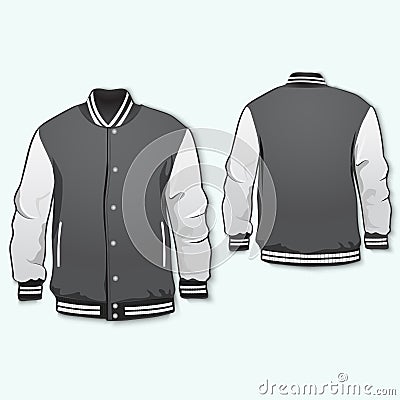 Sports or varsity jacket Vector Illustration