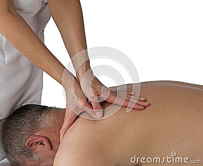 Sports Massage Technique Stock Photo