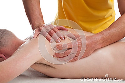 Sports masseur Stock Photo