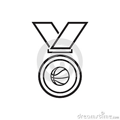 sports medal. Vector illustration decorative design Vector Illustration