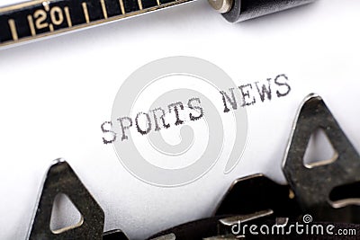 Sports News Stock Photo