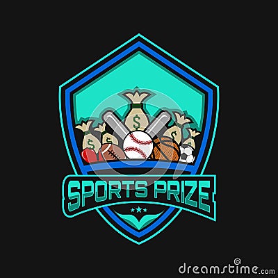 Sports Prize logo vector design Stock Photo