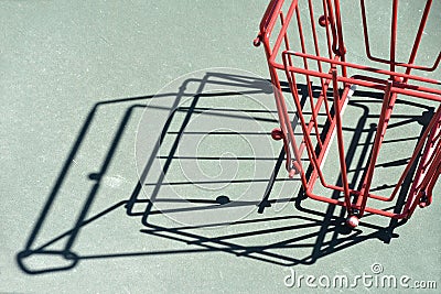 Sports: tennis ball pickup basket Stock Photo