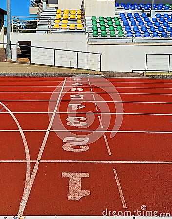 Sports track for Athletes Stock Photo