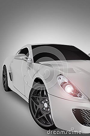 Sports Vehicle Front Stock Photo