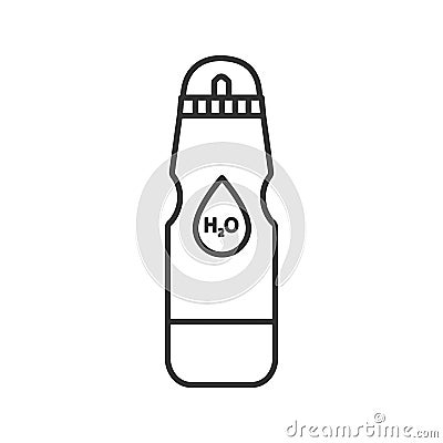 Sports water bottle linear icon Vector Illustration