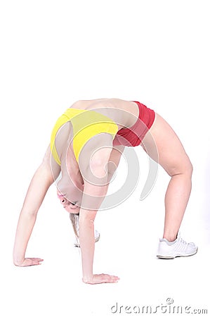 Sporty Attractive young woman Stock Photo