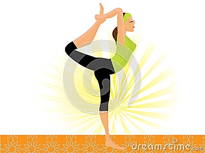 sporty girl Vector Illustration