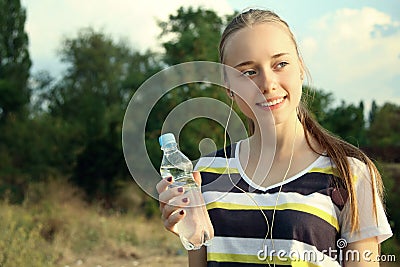 Sporty girl Stock Photo