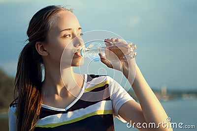 Sporty girl Stock Photo