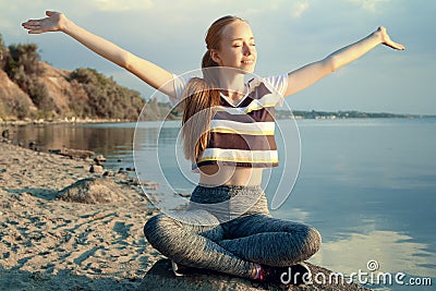 Sporty girl Stock Photo