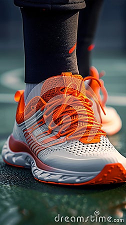 Sporty kicks Sneakers designed for running and various sports activities Stock Photo