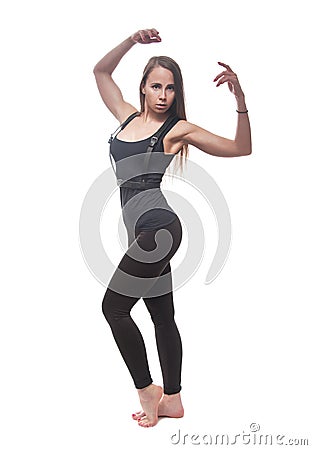 Sporty slim woman Stock Photo