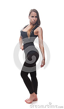 Sporty slim woman Stock Photo