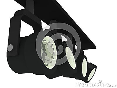 Spot lights Cartoon Illustration