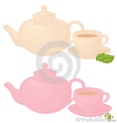 Spot of Tea Vector Illustration