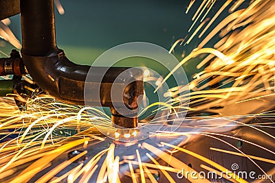 Spot welding machine Stock Photo