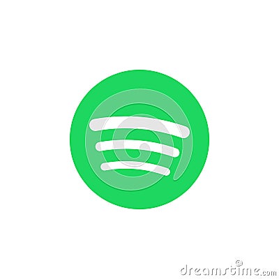 Spotify colored icon. Element of Social Media Logos illustration icon. Signs and symbols can be used for web, logo, mobile app, UI Vector Illustration