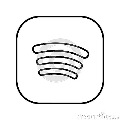 Spotify Icon Vector Illustration