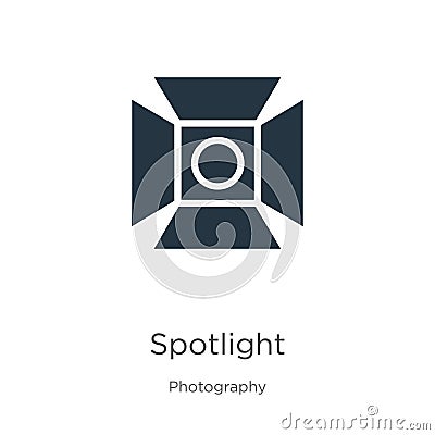 Spotlight icon vector. Trendy flat spotlight icon from photography collection isolated on white background. Vector illustration Vector Illustration