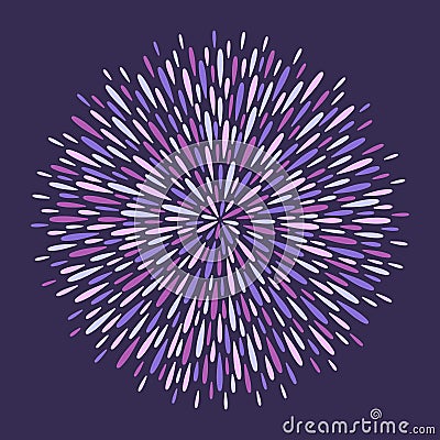 Magic circle made of splash, spatter, long drops, splatter Vector Illustration